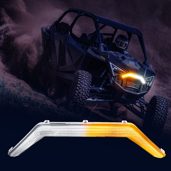 WEISEN LED RGB Center Grill Light For Polaris RZR Pro XP / Turbo R / Pro R – Bluetooth, Chasing Colors