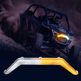 RZR PRO Front Accent Light Compatible with 2020-2024 Polaris RZR PRO XP/4/ RZR PRO R/RZR Turbo | LED White DRL & Amber Turn Signal
