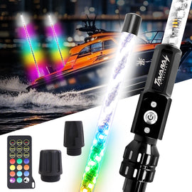 360° All-Around RGB LED Boat Navigation Lights | Plug-and-Play Marine Safety Navigation Lights with Remote Control