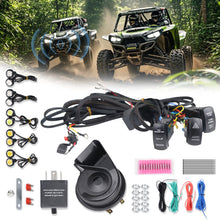 Load image into Gallery viewer, UTV ATV Street Legal Turn Signal Kit with Horn Pre-Wired Plug and Play Compatible Polaris RZR Ranger Can-Am Maverick X3