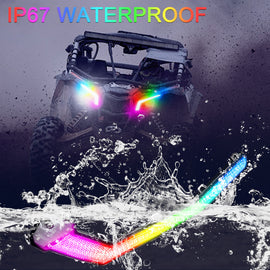 RGB X3 Fang Lights Compatible with Can Am Maverick X3 XDS XRS Max Turbo 2017-2023 | APP & Remote Control Multicolor LED with Music Sync