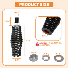 2PCS Whip Lights Spring Mount - Quick Release Heavy-Duty Compatible with UTV ATV Polaris RZR Can-Am Jeeps Offroad