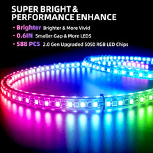 Load image into Gallery viewer, Double Sided RGB LED Wheel Ring Lights for Trucks Pickups Cars Offroad | 178+DIY Dynamic Modes