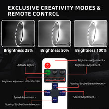 Load image into Gallery viewer, Adjustable 6500K Ultra-Bright Pure White LED Wheel Ring Lights for Trucks Cars SUVs Pickups Vehicle Offroad | Single-Sided Single Row