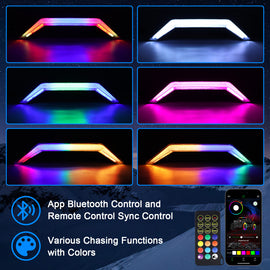 RGB RZR PRO Front Accent Light Compatible with 2020-2024 Polaris RZR PRO XP/4/ RZR PRO R/RZR Turbo | APP & Remote Control & Music Sync Modes
