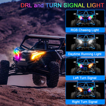 Load image into Gallery viewer, RGB X3 Fang Lights Compatible with Can Am Maverick X3 XDS XRS Max Turbo 2017-2023 | APP &amp; Remote Control Multicolor LED with Music Sync