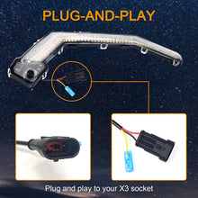 Load image into Gallery viewer, X3 Front Signature Accent Fang Lights Compatible with Can Am Maverick X3 XDS XRS Max Turbo R 2017 2018 2019 2020 2021 2022 2023 | LED White DRL &amp; Amber Turn Signal