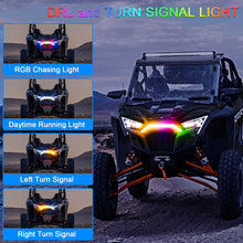 Load image into Gallery viewer, RGB RZR PRO Front Accent Light Compatible with 2020-2024 Polaris RZR PRO XP/4/ RZR PRO R/RZR Turbo | APP &amp; Remote Control &amp; Music Sync Modes