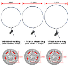 Load image into Gallery viewer, Super Bright 6500K Pure White LED Wheel Ring Lights for Trucks Cars SUV Pickup Vehicles Offroad | Double-Sided Sngle Row