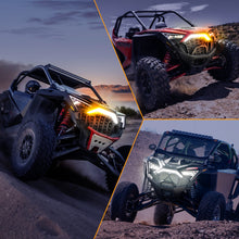 Load image into Gallery viewer, RZR PRO Front Accent Light Compatible with 2020-2024 Polaris RZR PRO XP/4/ RZR PRO R/RZR Turbo | LED White DRL &amp; Amber Turn Signal