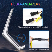 Load image into Gallery viewer, RGB RZR Fang Lights Compatible with 2019 2020 2021 2022 2023 Polaris RZR XP 1000 XP Turbo | APP &amp; Remote Control Multicolor LED with Music Sync