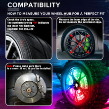Load image into Gallery viewer, Single Row RGB LED Wheel Ring Lights for Trucks Pickups Cars Offroad | 178+DIY Dynamic Modes w/Turn Signal Braking and Reverse Function