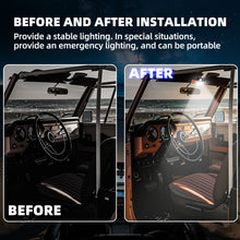 Load image into Gallery viewer, 2PCS UTV Dome Light for 1.75&quot;-2.35&quot; Roll Bar Cage Mount Compatible with Polaris RZR Can Am Talon