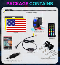 Load image into Gallery viewer, COB LED Whip Light (App&amp;Remote) | DIY Patterns | RGB Chasing for UTV/ATV/Polaris/RZR/Can-Am/SXS Truck
