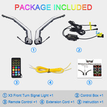 Load image into Gallery viewer, RGB X3 Fang Lights Compatible with Can Am Maverick X3 XDS XRS Max Turbo 2017-2023 | APP &amp; Remote Control Multicolor LED with Music Sync