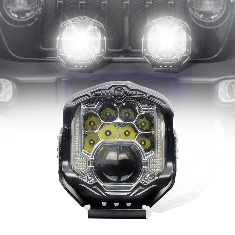 7 Inch Laser Offroad Light LED Pods Fog Lights White Beam 1PC